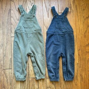 Old navy overalls jersey knit bundle lot size 18-24 months gender neutral